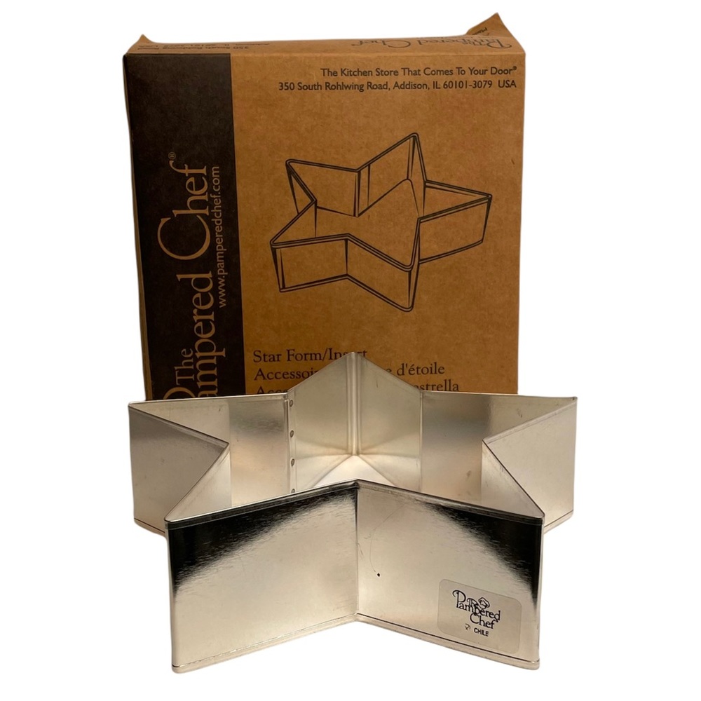 The Pampered Chef Star Form Insert 1545 Retired Vintage